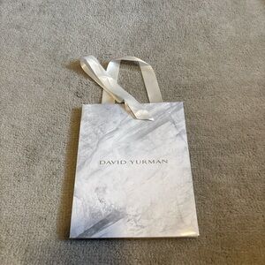 David Yurman Marble-Effect White Bag